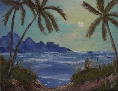 New Beach Scene Painting